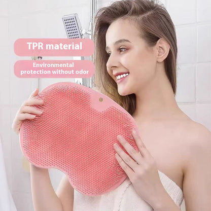 2-in-1 Silicone Foot Scrubber and Back Bath Brush