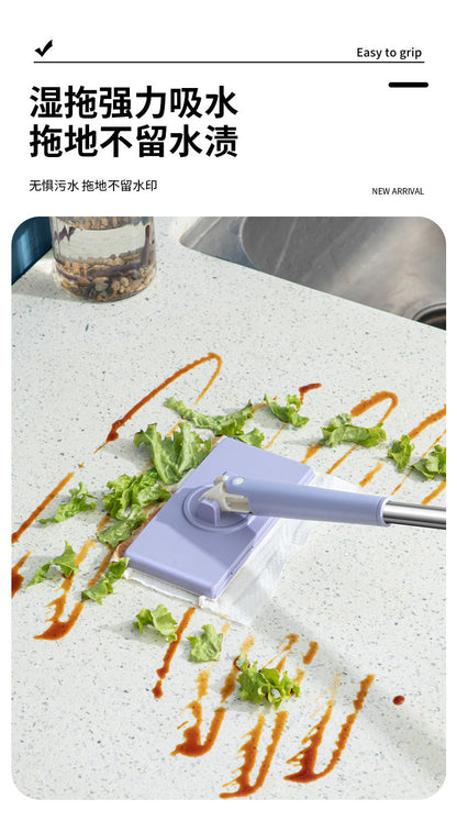 Face towel mop clip cloth mop household absorbent mini mop lazy hands-free wash flat mop wholesale