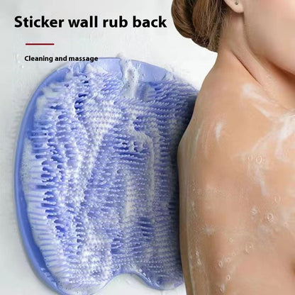 2-in-1 Silicone Foot Scrubber and Back Bath Brush
