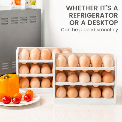 3-Layer Egg Storage Box (White)